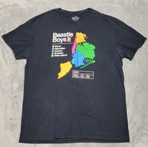 Beastie Boys 5 Boroughs 2019 Black Graphic T-shirt Adult Size Large
